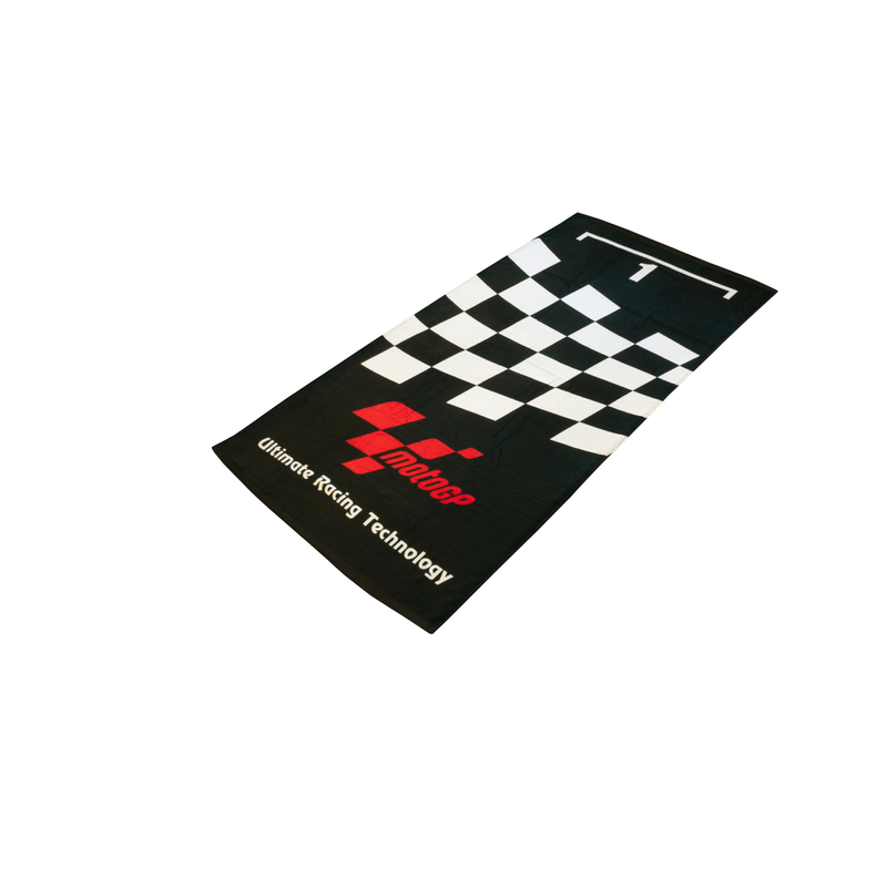 Serviette de plage MotoGP noire Parc Fermé
