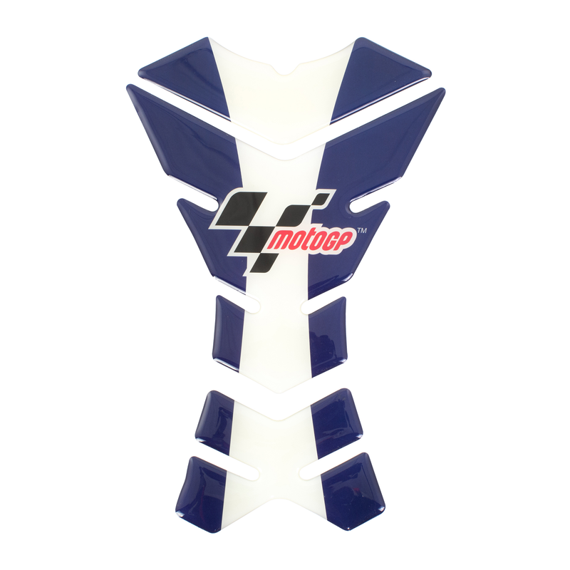 RÉSERVOIR MOTOGP 3 PIÈCES Coussinet bleu et blanc