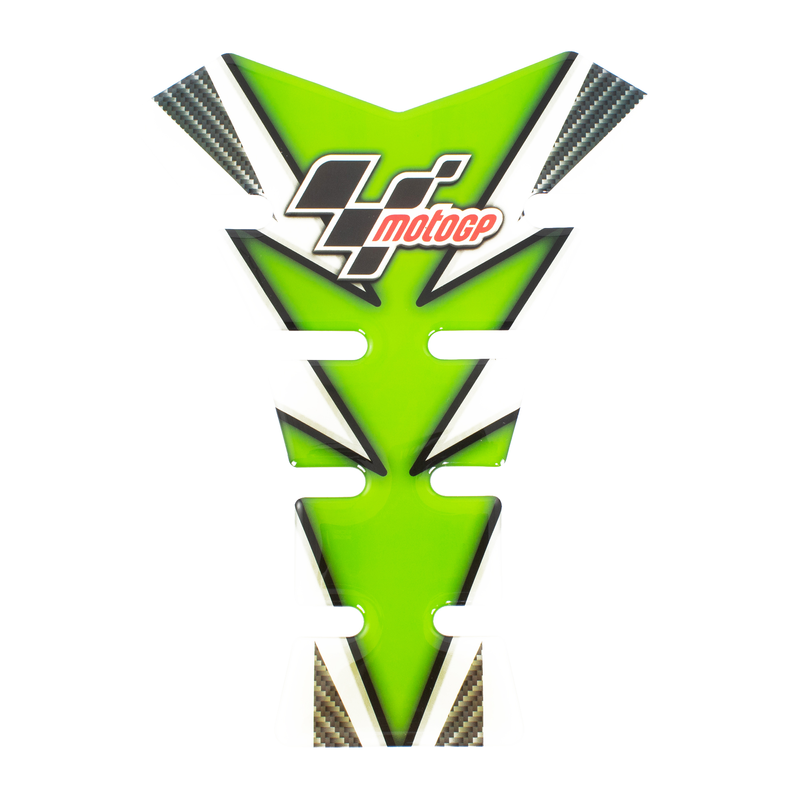 PROTÈGE RÉSERVOIR MOTOGP VERT ET CARBONE