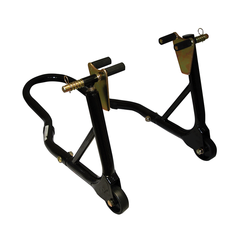 BÉQUILLE DE FOURCHE AVANT MOTOGP TUBES ROND NOIRS
