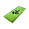 TAPIS D'ATELIER MOTOGP 190 x 80 cm, LOGO VERT NOIR 1,52 m²