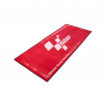TAPIS D'ATELIER MOTOGP 190 x 80 cm, LOGO ROUGE BLANC 1,52 m²