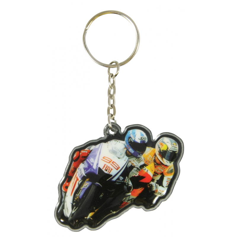 PORTE-CLÉS PVC MOTOGP JORGE LORENZO 99 FIAT YAMAHA
