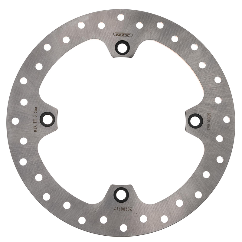Disque de frein MTX Disque de frein avant MX 256 mm, rond et plein, Honda  MD6346  BK  MTX