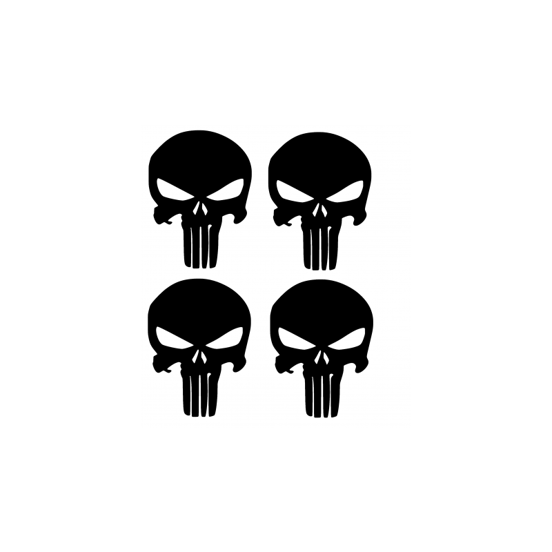 Autocollants de casques réfléchissants PUNISHER