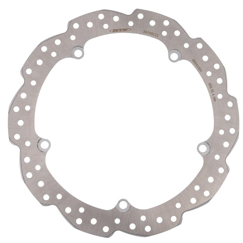 Disque de frein avant MX 320 mm, ondulé, plein, Honda  MD1187  BK  MTX