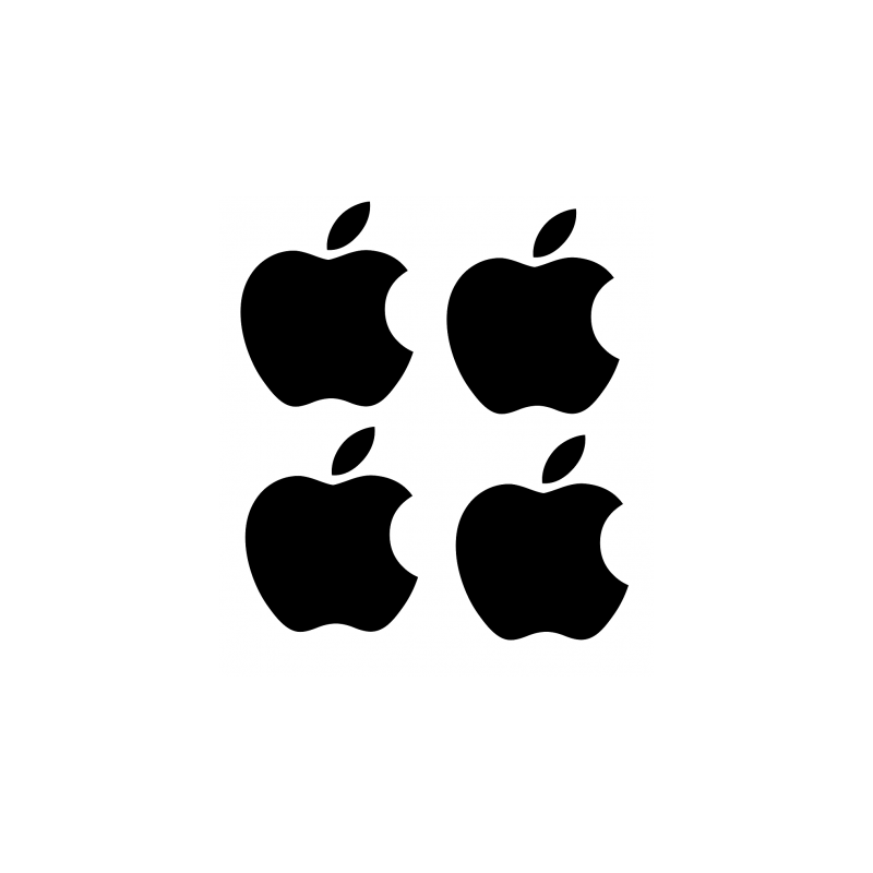 Autocollants de casques réfléchissants POMME