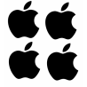 Autocollants de casques réfléchissants POMME