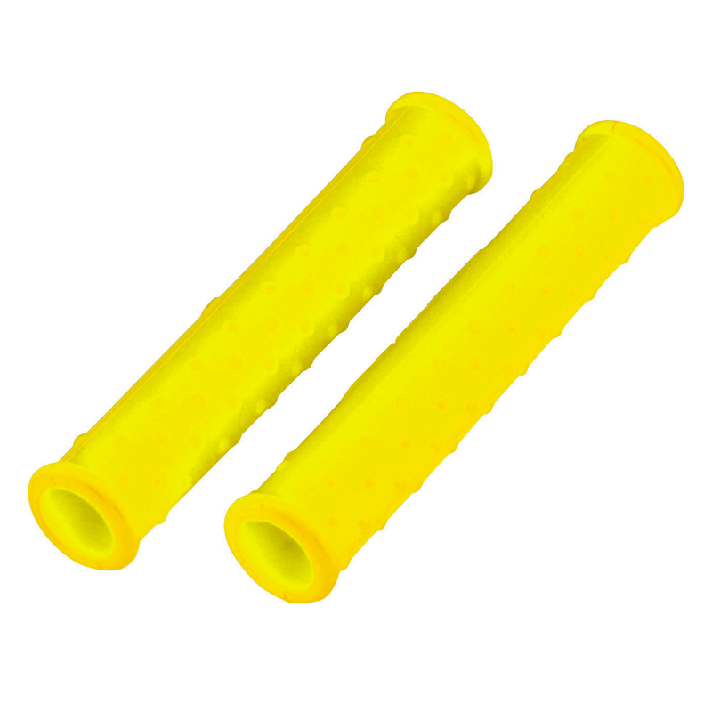 MANCHONS DE LEVIER EN SILICONE JAUNES  PAIRE