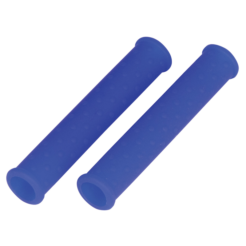 MANCHONS DE LEVIER EN SILICONE BLEU  PAIRE