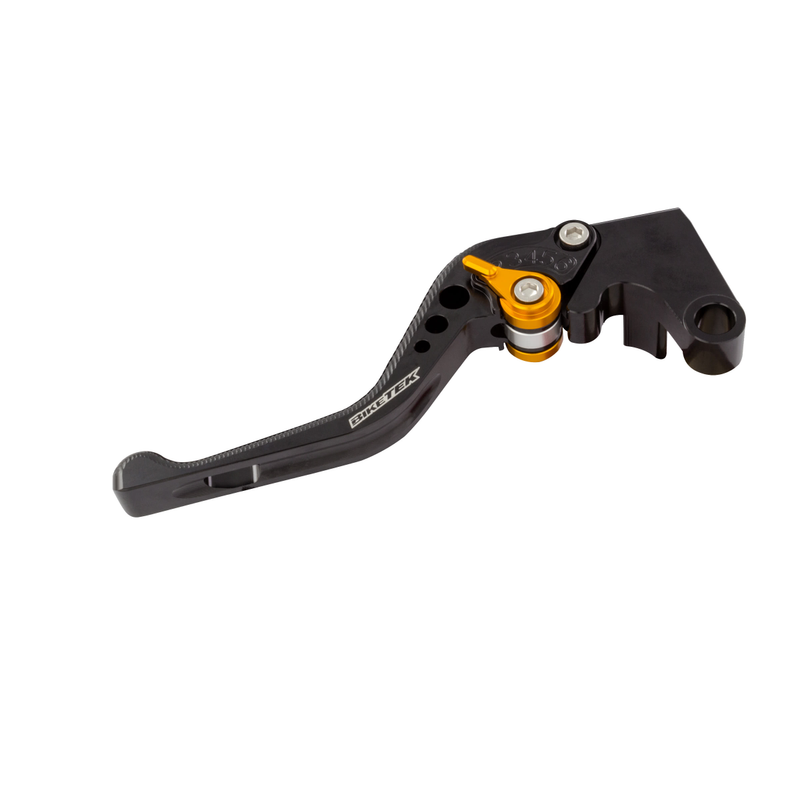 BIKETEK ADJUSTABLE CNC LEVER SHORT CLUTCH - BLACK / GOLD ADJUSTER - HONDA (H-33)