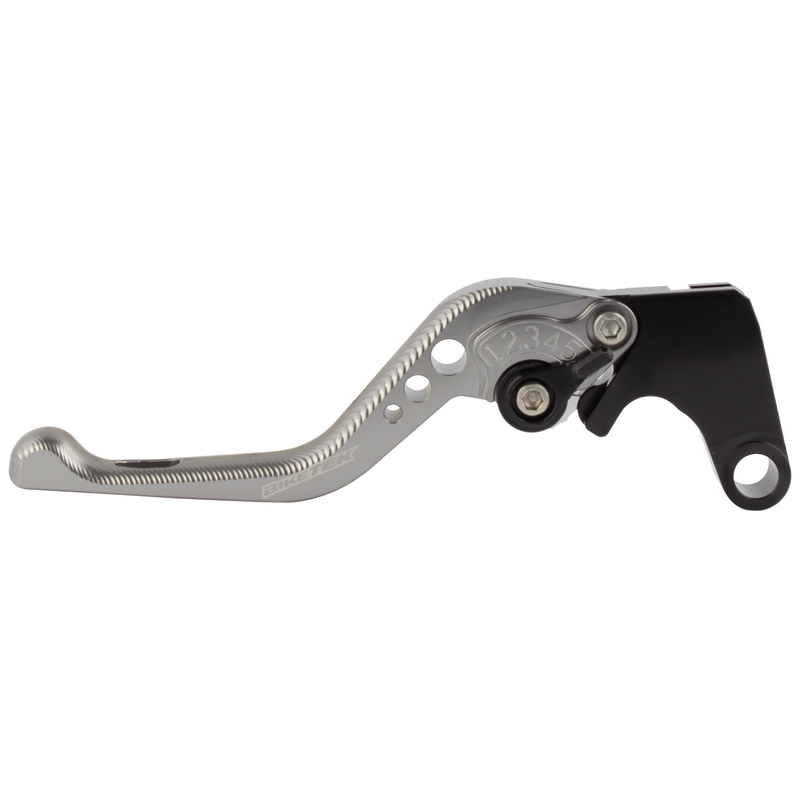 RH ASSY /// BIKETEK ADJUSTABLE CNC LEVER SHORT CLUTCH - TITANIUM / BLACK ADJUSTER - HONDA (H-65)