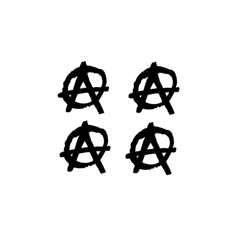 Autocollants de casques réfléchissants ANARCHY