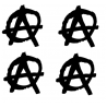 Autocollants de casques réfléchissants ANARCHY