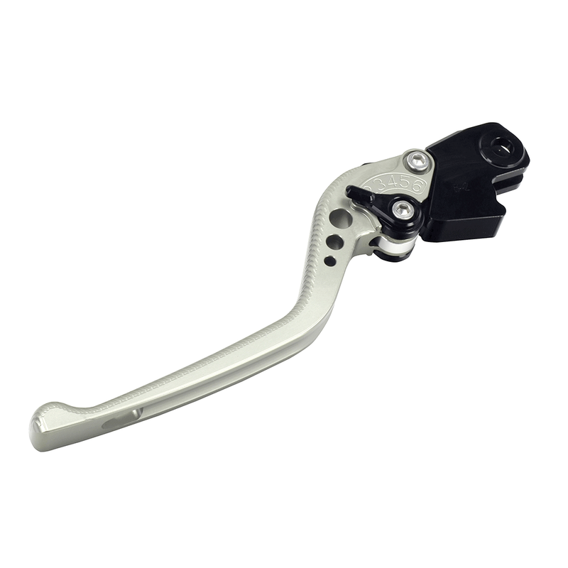BIKETEK ADJUSTABLE CNC LEVER LONG CLUTCH - TITANIUM / BLACK ADJUSTER - SUZUKI (V-4)