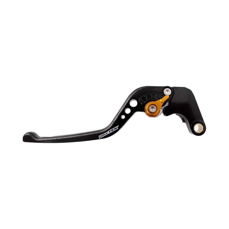 BIKETEK ADJUSTABLE CNC LEVER LONG CLUTCH - BLACK / GOLD ADJUSTER - HONDA (V-4AH)