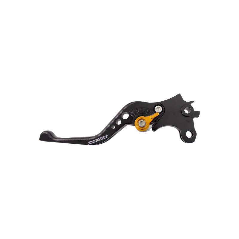 Levier CNC BIKETEK réglable, embrayage court, noir doré, pour BMW HL 01