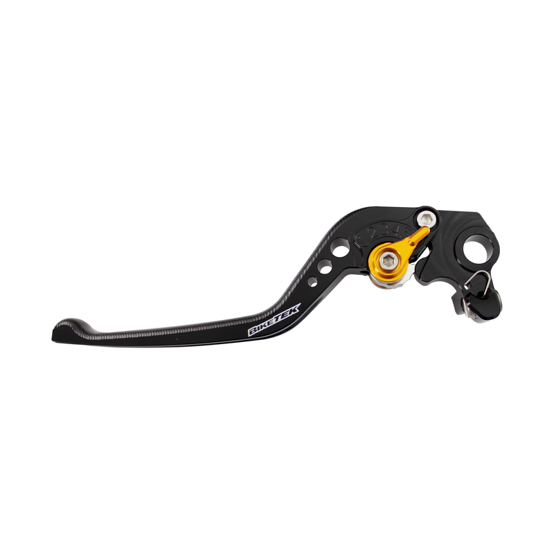 LEVIER CNC RÉGLABLE BIKETEK EMBRAYAGE LONG NOIR   RÉGLAGE DORÉ DUCATI D 22