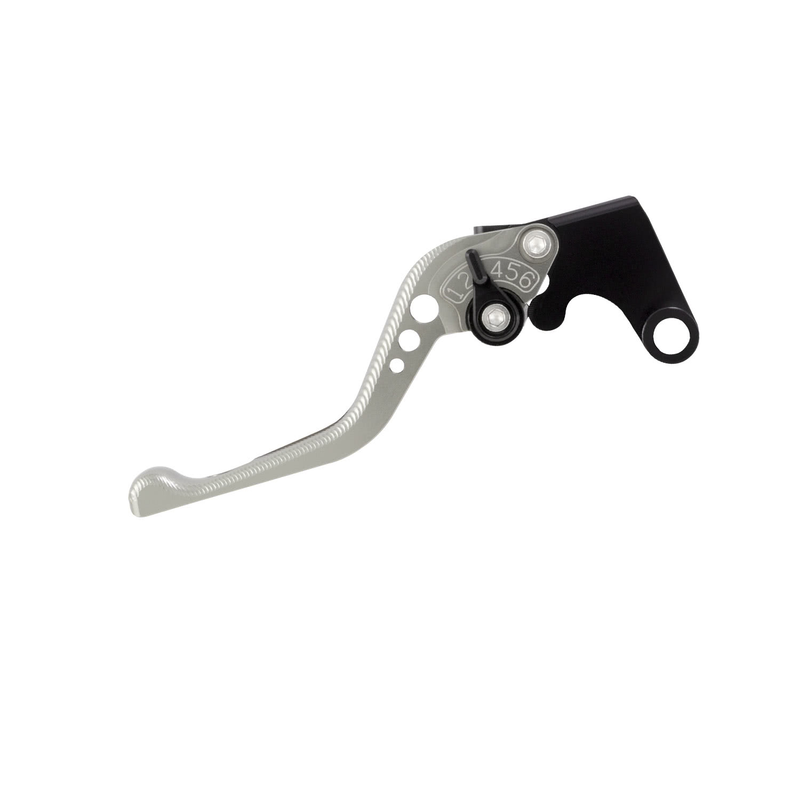 LEVIER D'EMBRAYAGE COURT RÉGLABLE BIKETEK CNC TITANE   RÉGLAGE NOIR BMW B 22