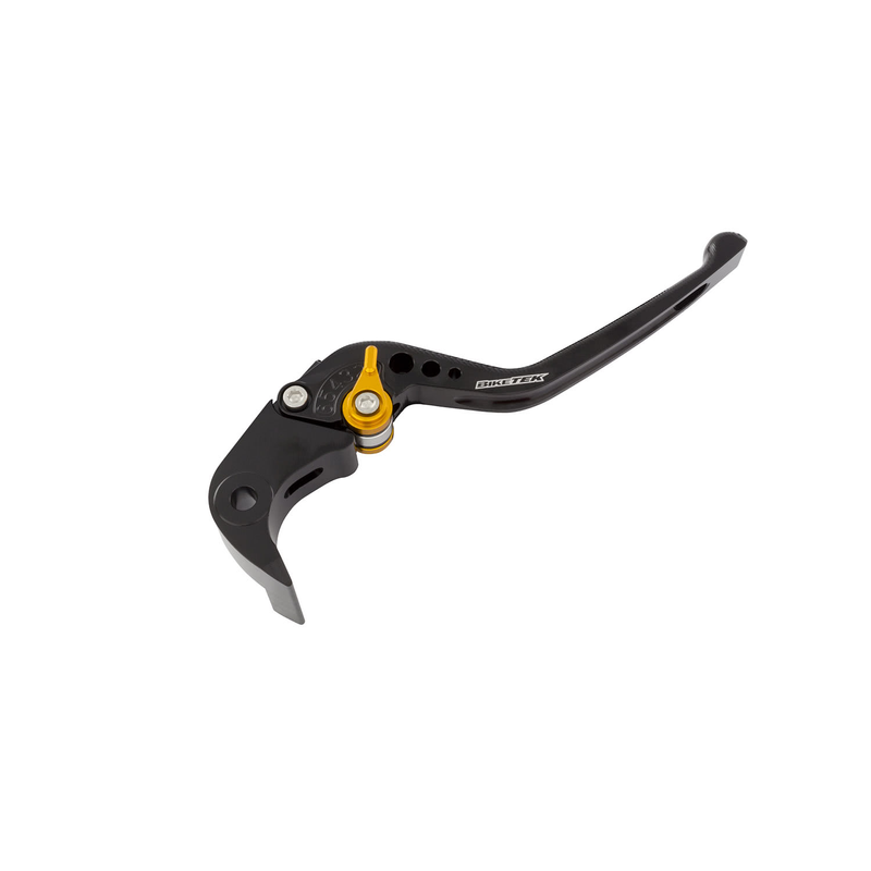 RH ASSY /// BIKETEK ADJUSTABLE CNC LEVER - LONG BRAKE - BLACK / GOLD ADJUSTER - BMW (B-1)