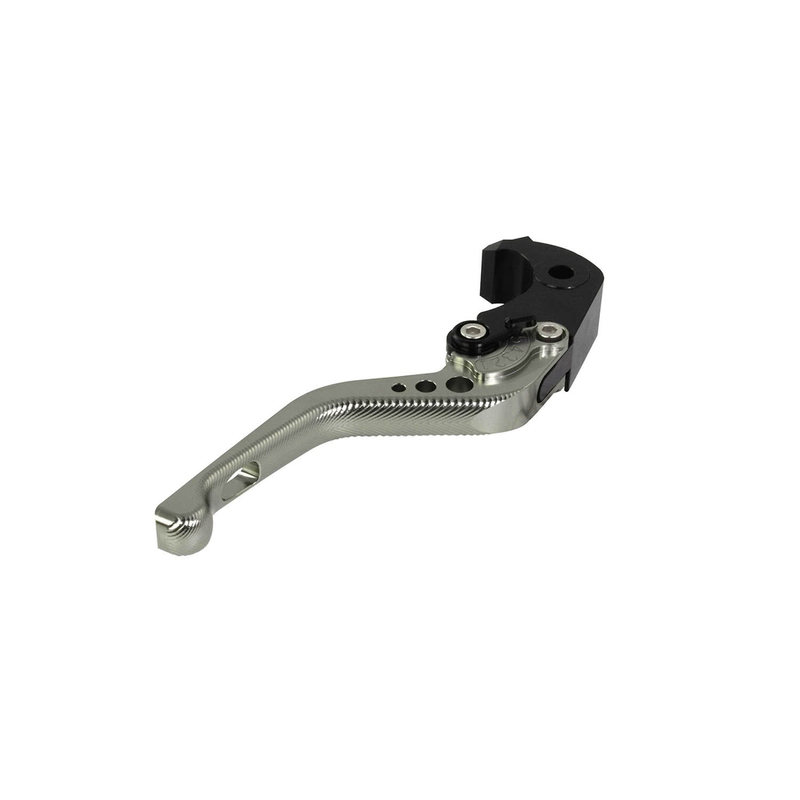 BIKETEK ADJUSTABLE CNC LEVER SHORT BRAKE - TITANIUM / BLACK ADJUSTER - KAWASAKI (F-88)