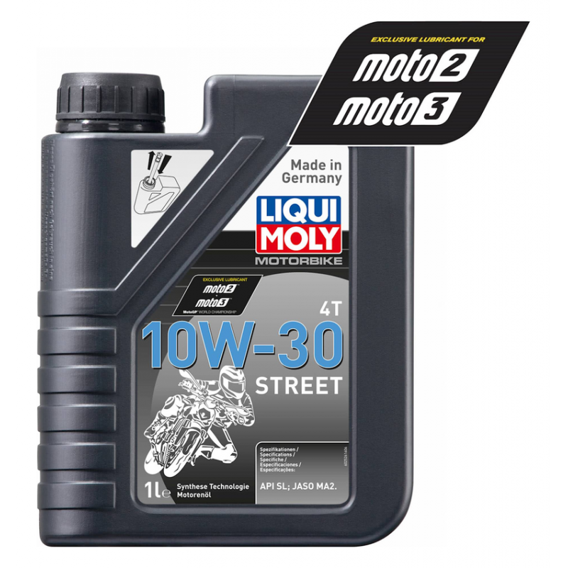 HUILE LIQUIMOLY 4 TEMPS   SEMI SYNTHÉTIQUE   ROUTE   10W 30 1 L 2526