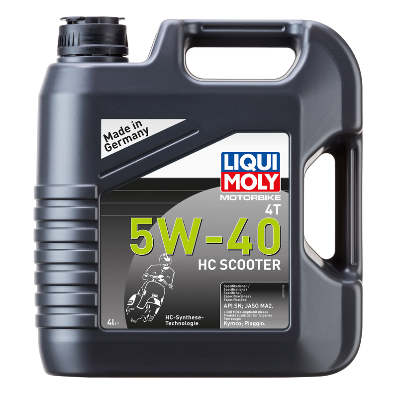 LIQUIMOLY OIL 4 STROKE - SEMI SYNTH - HC SCOOTER - 5W-40 4L [20830] [API-SN JASO-MA2]