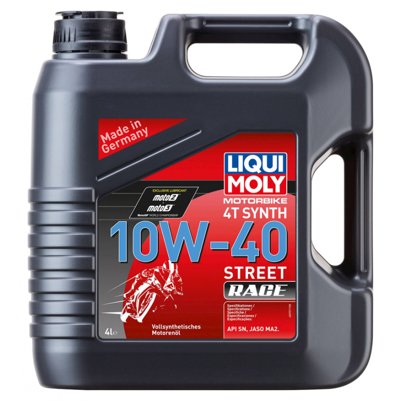 LIQUIMOLY OIL 4 STROKE - FULLY SYNTH - STREET RACE - 10W-40 4L [20754]