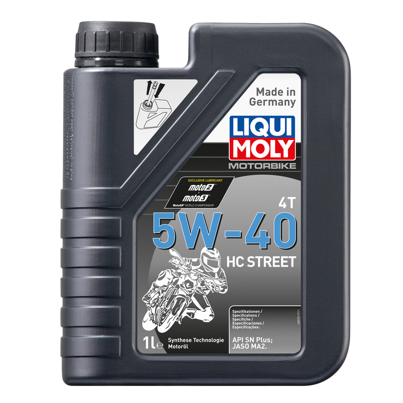 LIQUIMOLY OIL 4 STROKE - SEMI SYNTH - HC STREET - 5W-40 1L [20750] [API-SN JASO-MA2]