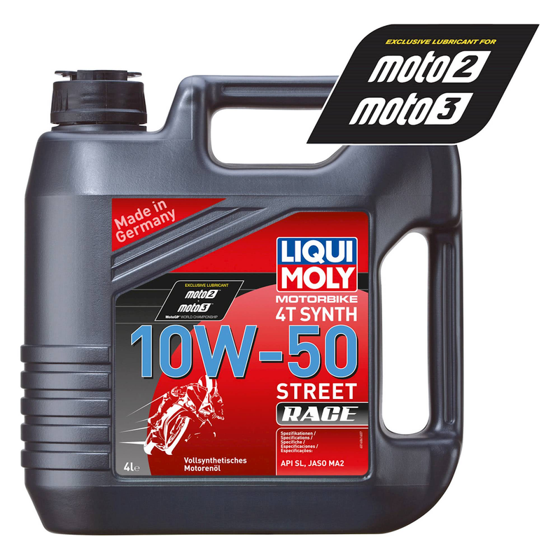LIQUIMOLY OIL 4 STROKE - FULLY SYNTH - STREET RACE - 10W-50 4L 1686