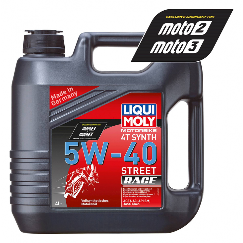 LIQUIMOLY OIL 4 STROKE - FULLY SYNTH - STREET RACE - 5W-40 4L 1685