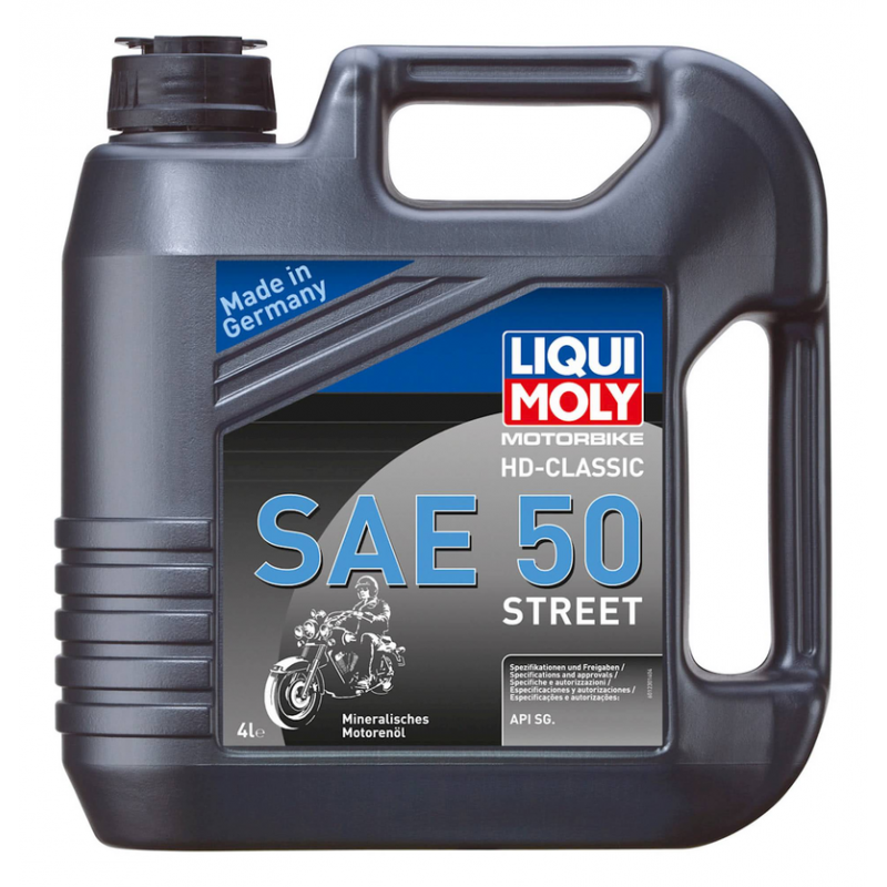 LIQUIMOLY OIL 4 STROKE - MINERAL - HD-CLASSIC SAE 50 STREET 4L 1230