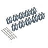 Supports pour plaques en L rigides  10 paires    Composant uniquement