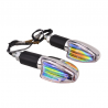 UNI INDICATOR LONG STEM CHROME SPEAR IRIDIUM LENS PAIR WITH E-MARK