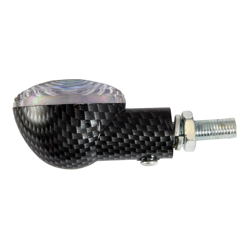 CLIGNOTANTS MINI UNIVERSELS ŒIL DE CHAT CARBONE, PAIRE AVEC MARQUAGE E