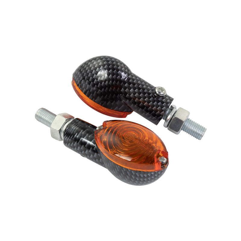 CLIGNOTANTS MINI UNIVERSELS ŒIL DE CHAT NOIRS, PAIRE AVEC MARQUAGE E