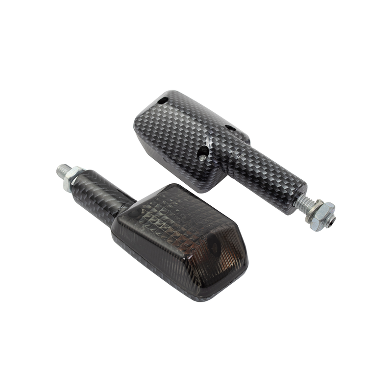 MINI CLIGNOTANTS LONGS, CARBONE, VERRE FUMÉ