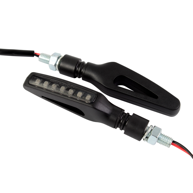 LED PULSAR SEQUENTIAL INDICATORS BLACK PAIR