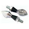 LED INDICATORS PAIR CHROME