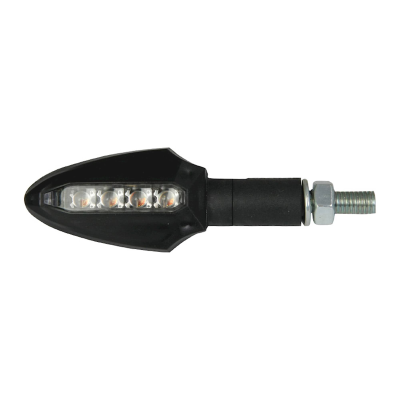 LED RUNNER ONE INDICATORS BLACK BODY BLACK LENS