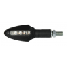 LED RUNNER ONE INDICATORS BLACK BODY BLACK LENS