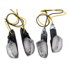 LED APEX INDICATOR KIT INCLUDES 10MM FRONT AND REAR PLATE INDS SHORT BLACK
