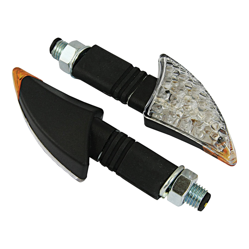 LED TALON INDICATORS SHORT STEM BLACK