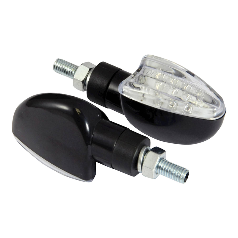 LED SPEAR INDICATORS SHORT STEM BLACK