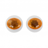 FAIRING INDICATORS MICRO SLIM OVAL TYPE AMBER LENS