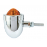 Clignotant type obus chrome tige 5cm