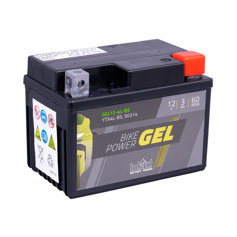 BATTERIE GEL INTACT BIKE POWER YTX4L BS   50314