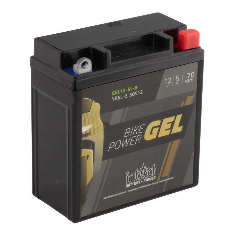 BATTERIE GEL BIKE POWER INTACT YB5L B   50512