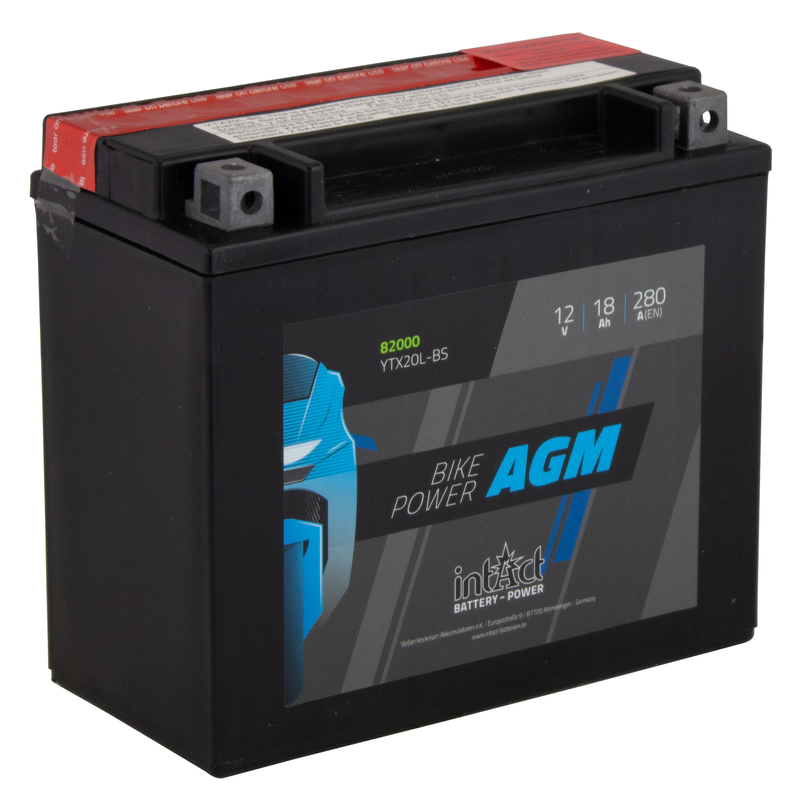 BATTERIE AGM INTACT BIKE POWER YTX20L BS