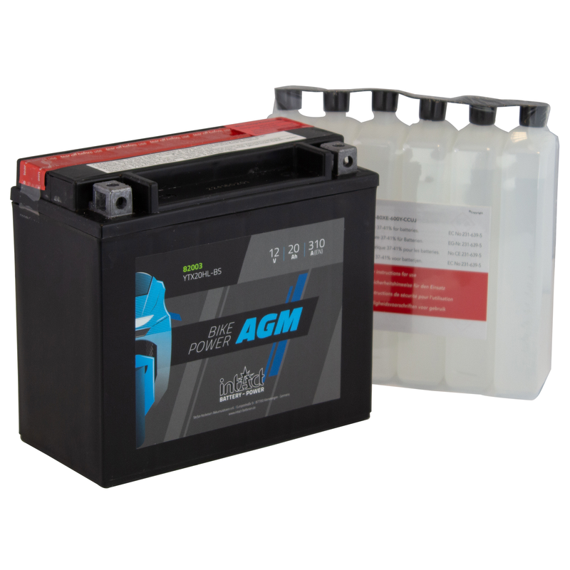 BATTERIE AGM INTACT BIKE POWER YTX20HL BS